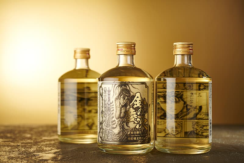 “Hana no Keiji ~Kono Kanata ni~” x “Denen” collaboration shochu Stored barley shochu “Kin no Keiji” is now on sale!