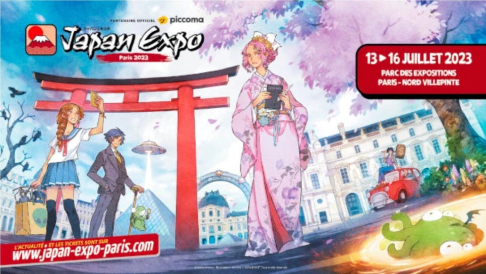 "096k Kumamoto Opera Company" menghadiri "Japan Expo 2023", acara terbesar di Eropa yang merayakan budaya Jepang.